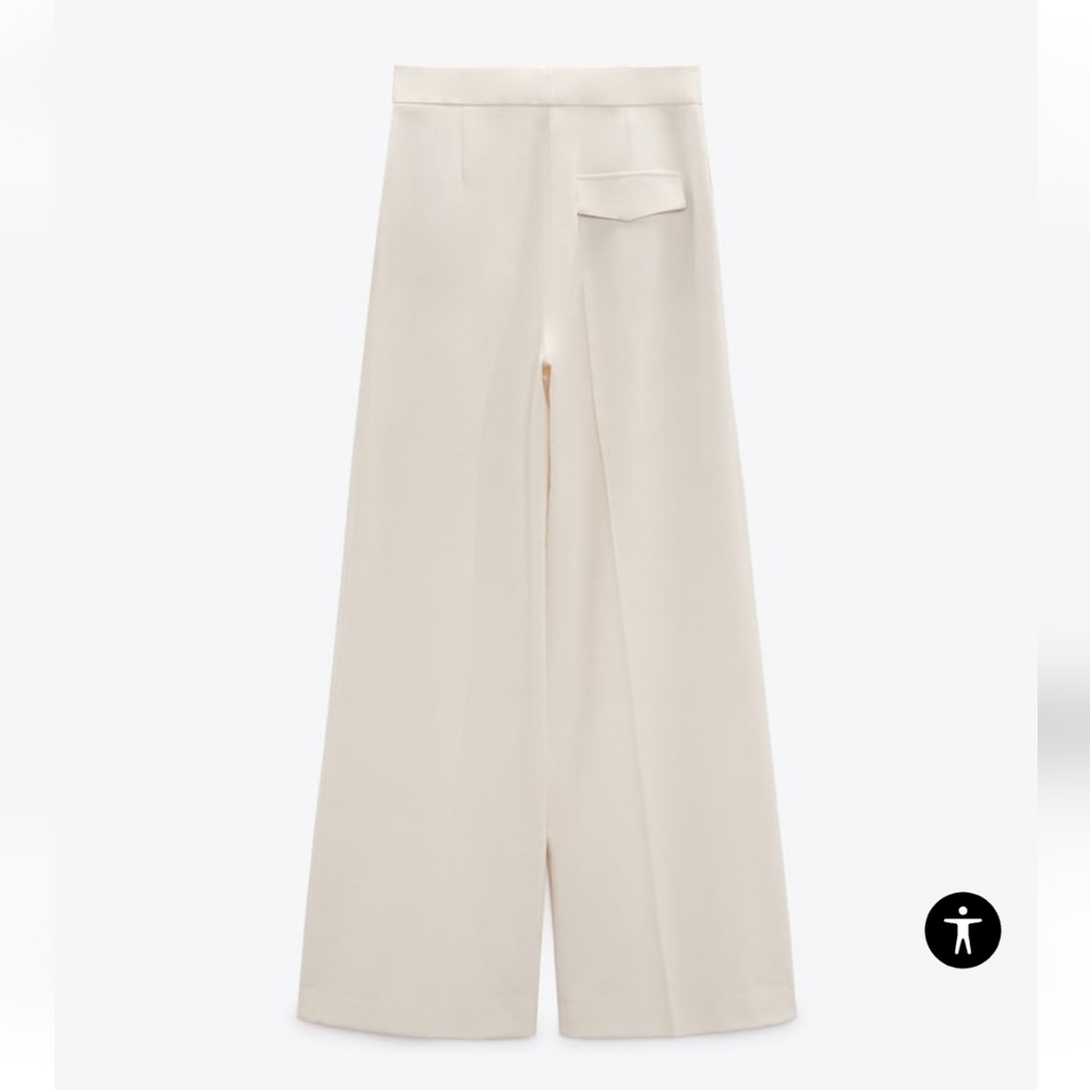 ZARA WIDE LEG MENSWEAR STYLE PANTS Size XS - Picture 11 of 12